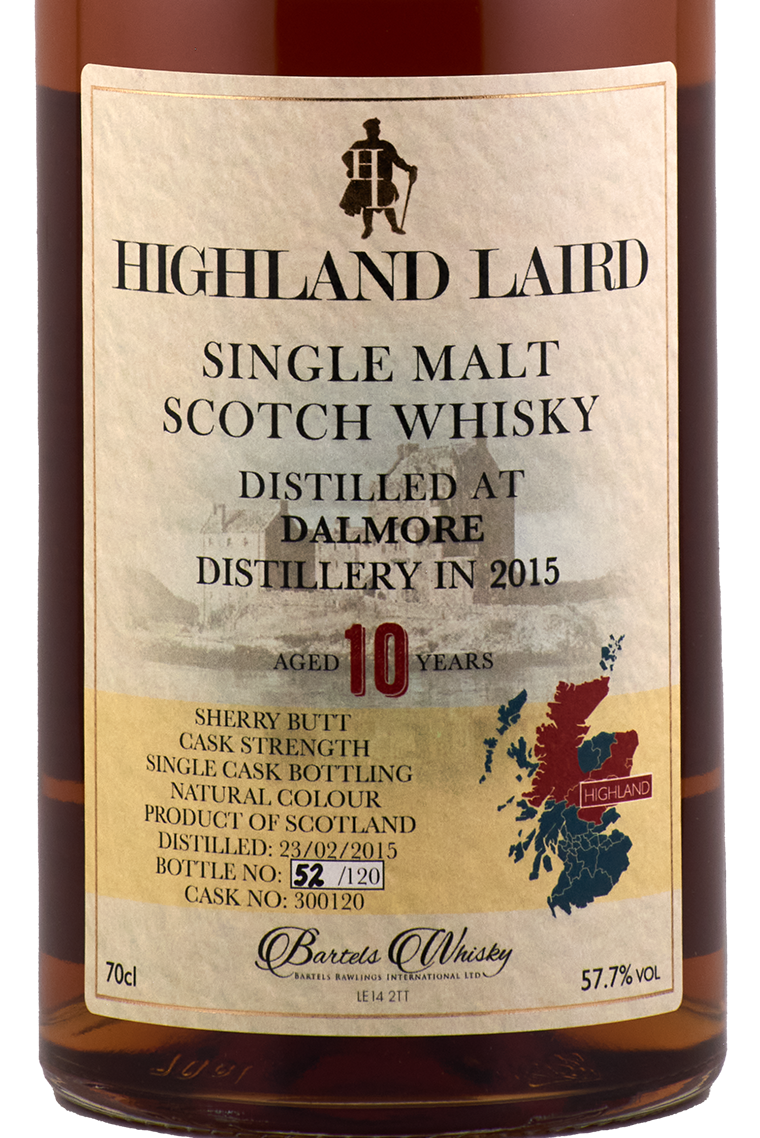 Highland Laird - 10 yo Dalmore, Sherry Butt Cask No. #300120, 57.7% Alc/Vol, 700 ml