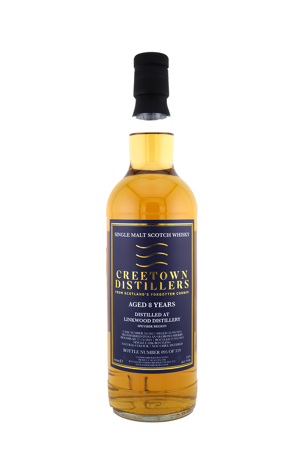 Creetown - 8yo Linkwood, Finished in an Oloroso Sherry Hogshead # 321302, 52.0% Alc/Vol, 700 ml