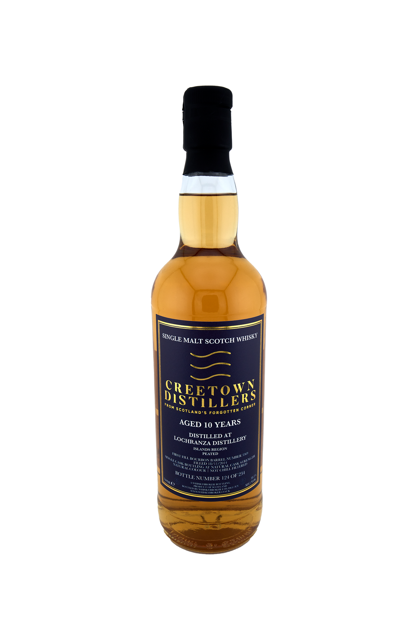 Creetown - 10 yo Arran (peated), First Fill Bourbon Barrel Cask No. #3369, 58.1% Alc/Vol, 700 ml