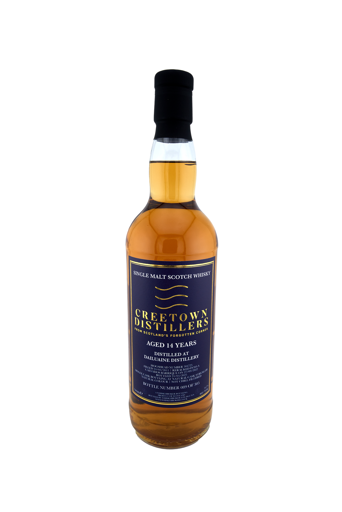 Creetown - 14 yo Dailuaine, Calvados Barrique Cask No. # 304725, 54.3% Alc/Vol, 700 ml