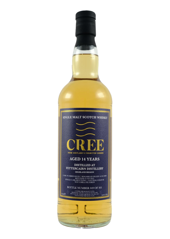 Cree - 14 yo Fettercairn, Bourbon Barrel Hogshead # 800320, 52.0% Alc/Vol, 700 ml
