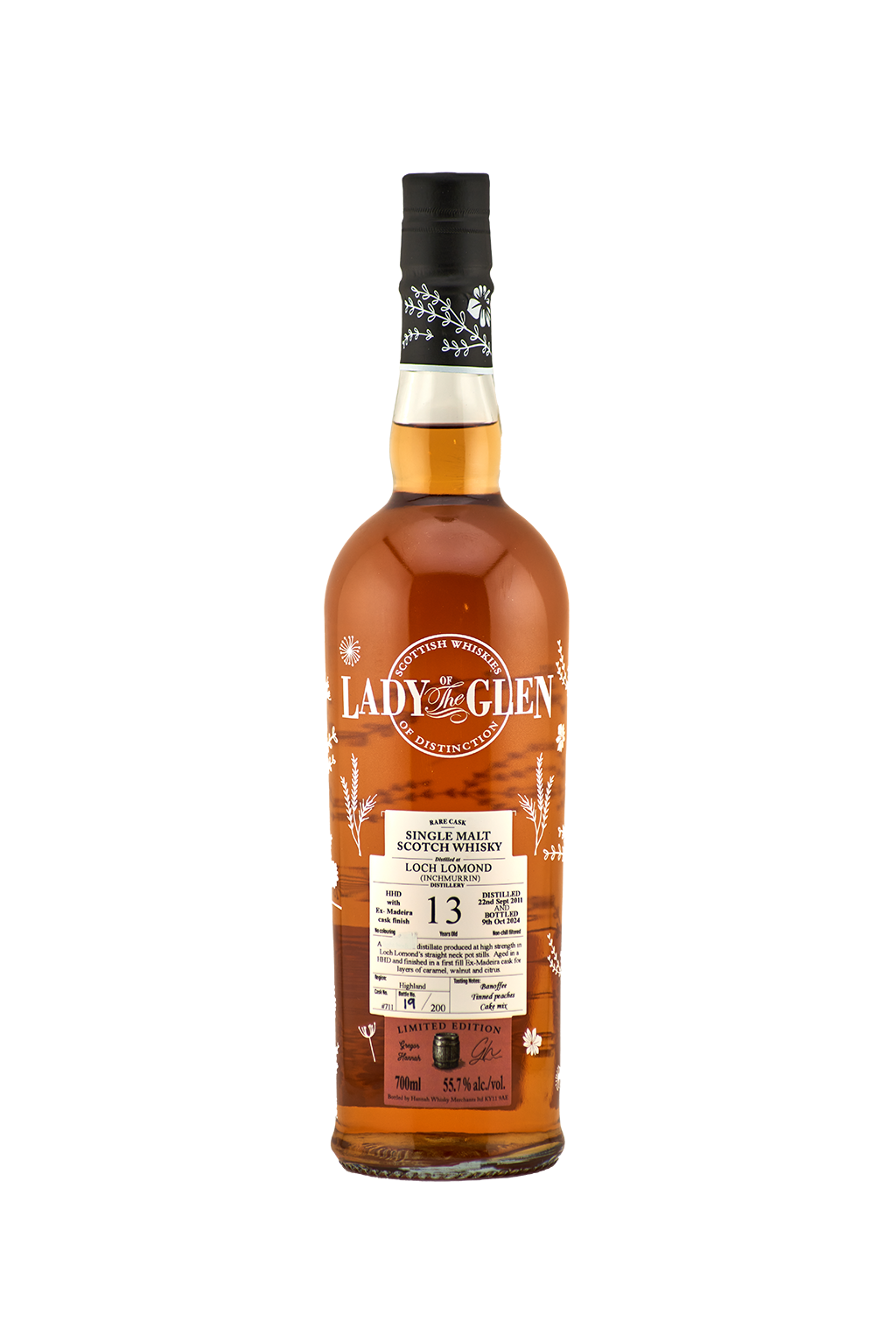 13 yo Inchmurrin (Loch Lomond), Madeira Wine Finish Cask No. # 711 , 55.7% Alc/Vol, 700 ml