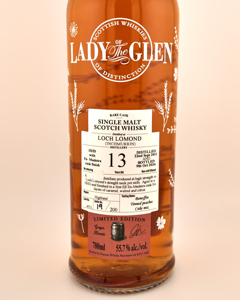 13 yo Inchmurrin (Loch Lomond), Madeira Wine Finish Cask No. # 711 , 55.7% Alc/Vol, 700 ml