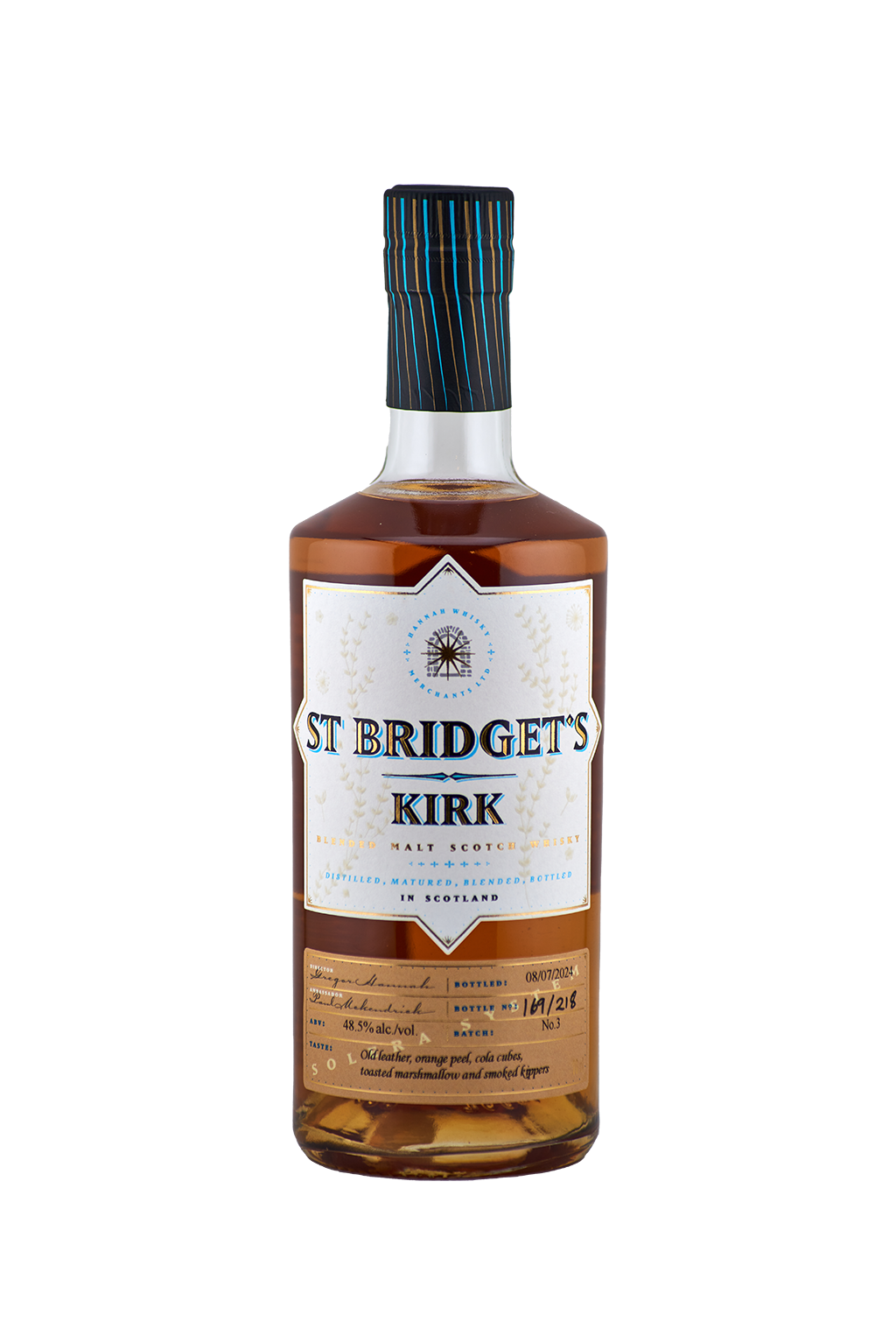 St. Bridget's Kirk Batch No. 3, Blended Malt Scotch Whisky 48.5% Alc/Vol, non-chill filtered, 700 ml