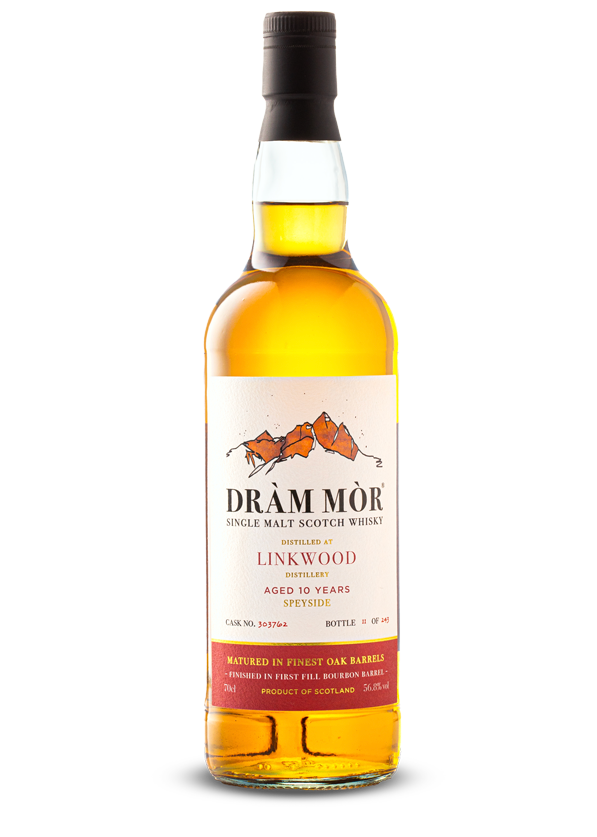 Dràm Mòr - Linkwood 1st Fill Bourbon Barrel, Cask No. #303762, 10yo, 56.8% Alc/Vol, 700 ml