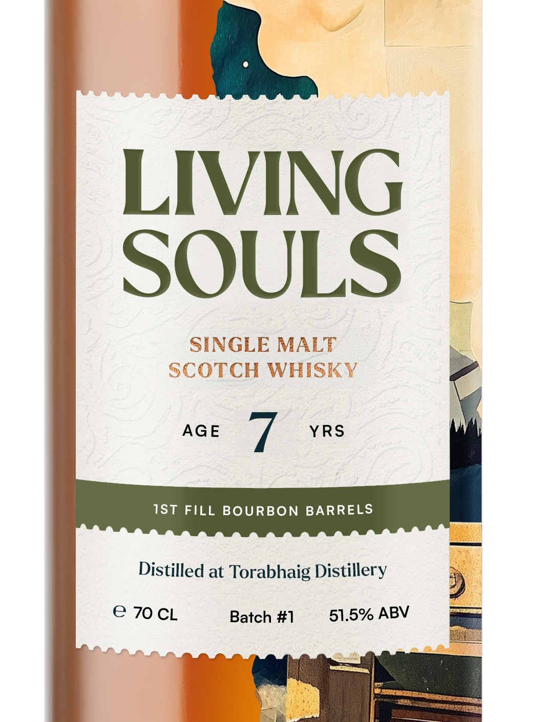 Living Souls - 7 yr Torabhaig, First Fill Bourbon, 51.5% Alc/Vol, 700 ml