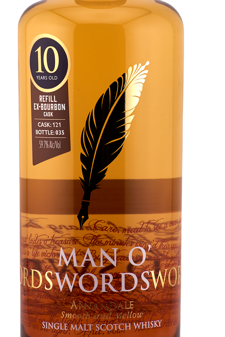 Annandale Distillery - 10 yo Man O'Words, Refill Ex-Bourbon Cask #121, 59.7% Alc/Vol, 700 ml