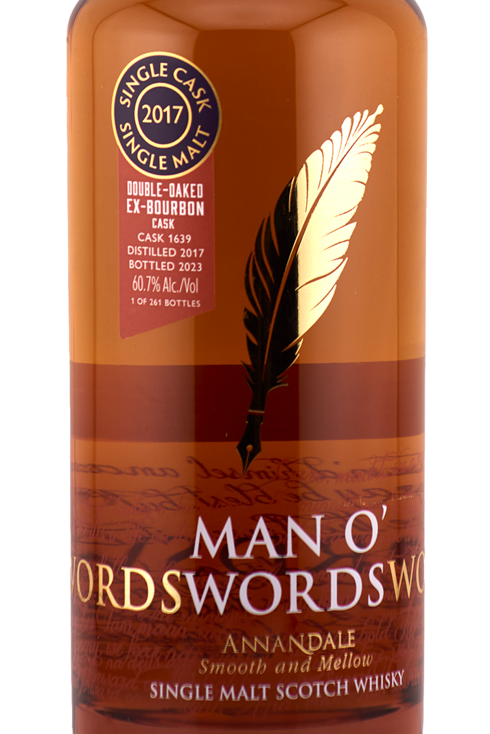Annandale Distillery - Man O'Words, Double Oak Ex-Bourbon Barrel Cask #1639, 60.7% Alc/Vol, 700 ml