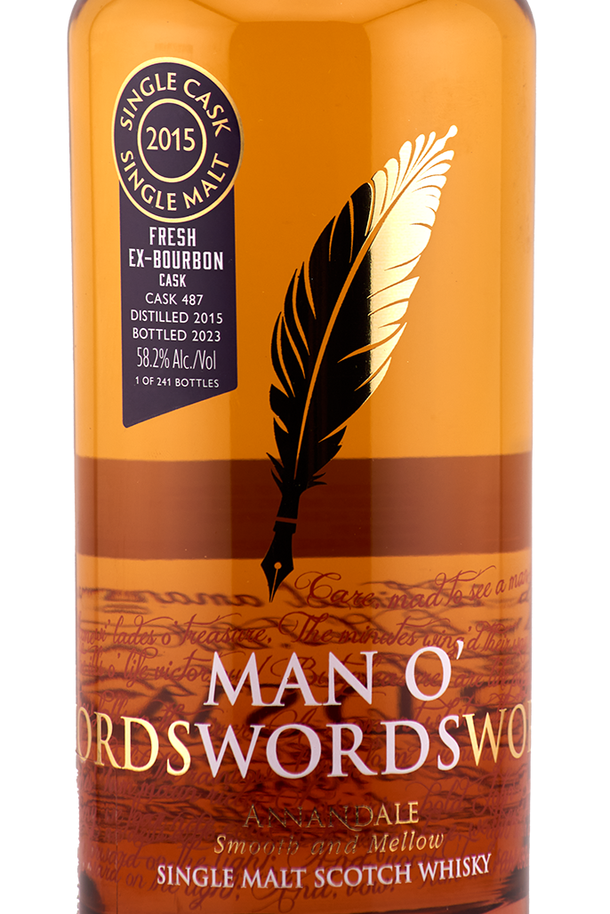 Annandale Distillery - Man O'Words, Fresh Ex-Bourbon Cask #487, 58.2% Alc/Vol, 700 ml