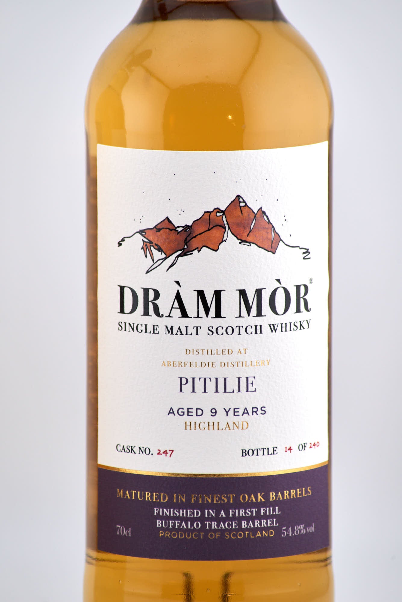 Dràm Mòr Highland Beauties - 12 yr Ruadh Maor (Glenturret) and 9yr Pitilie (Aberfeldy)