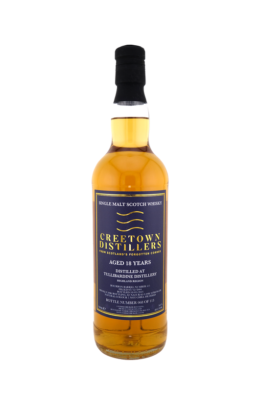 Creetown - 18yo Tullibardine Single Malt Scotch Whisky, Cask No. #411, 56.6% Alc/Vol, 700 ml