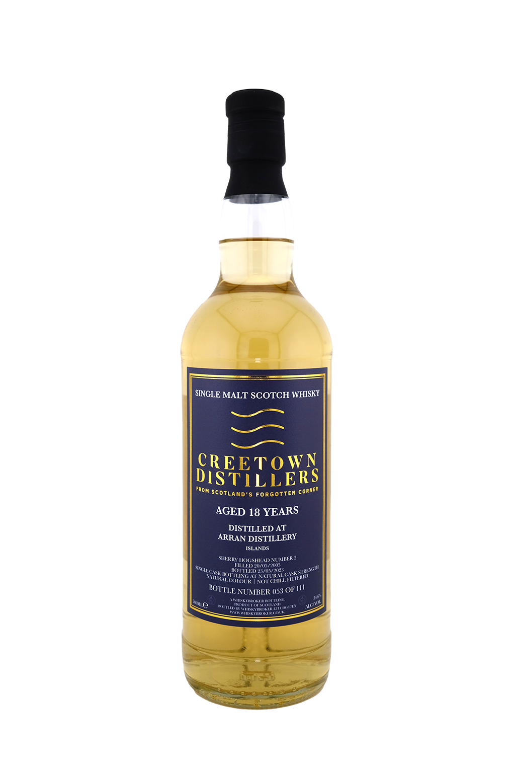 Creetown - 18yo Arran Single Malt Scotch Whisky, Sherry Hogshead Cask #2, 54.6% Alc/Vol, 700 ml