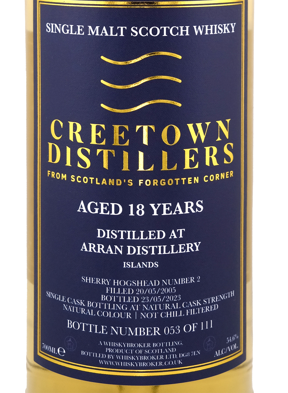 Creetown - 18yo Arran Single Malt Scotch Whisky, Sherry Hogshead Cask #2, 54.6% Alc/Vol, 700 ml