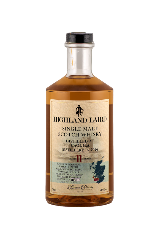 Highland Laird - 11 yo Caol Ila, Bourbon Hogshead Cask No. #313929, 53.9% Alc/Vol, 700 ml