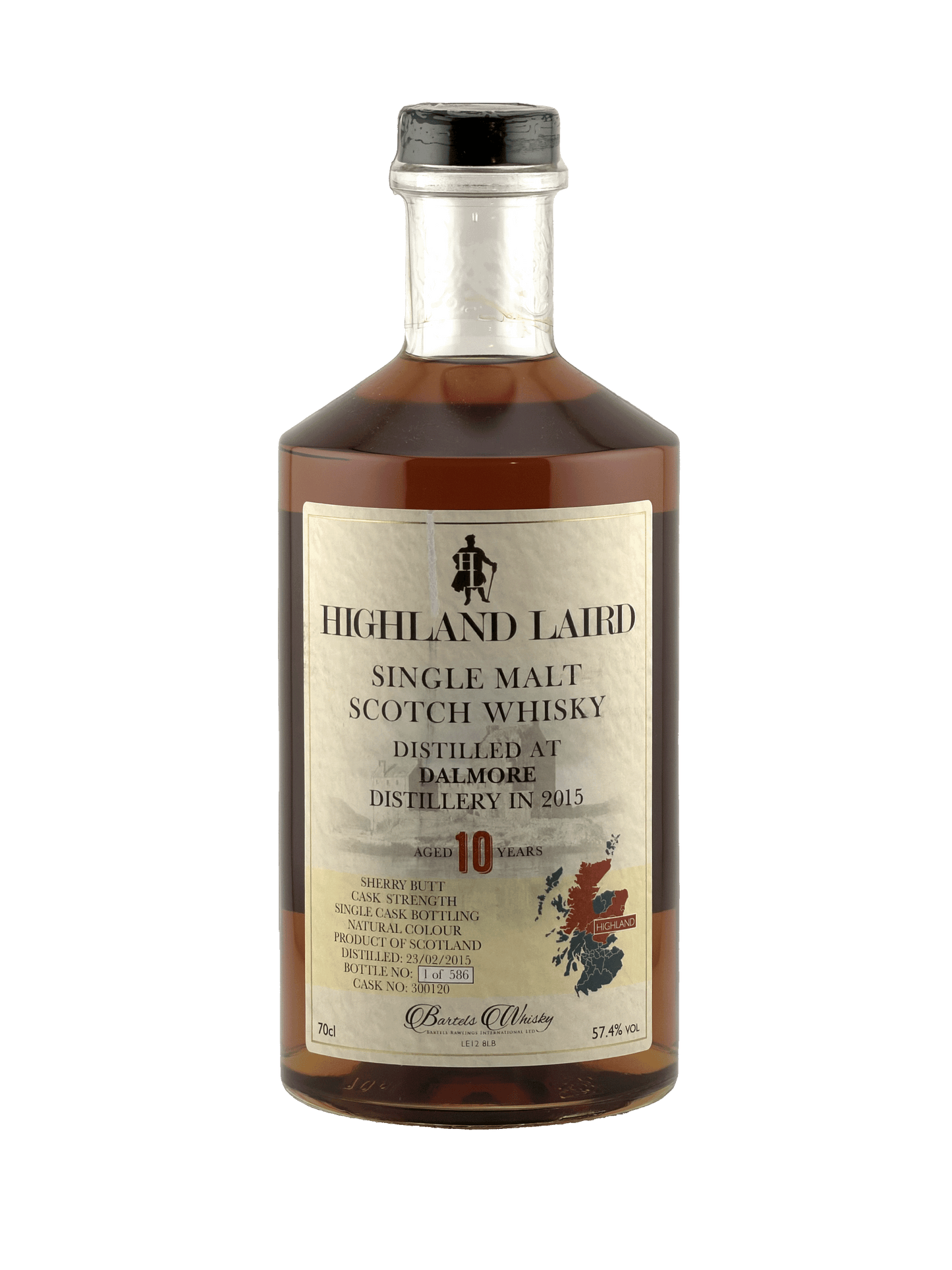 Highland Laird - 10 yo Dalmore, Sherry Butt Cask No. #300120, 57.4% Alc/Vol, 700 ml