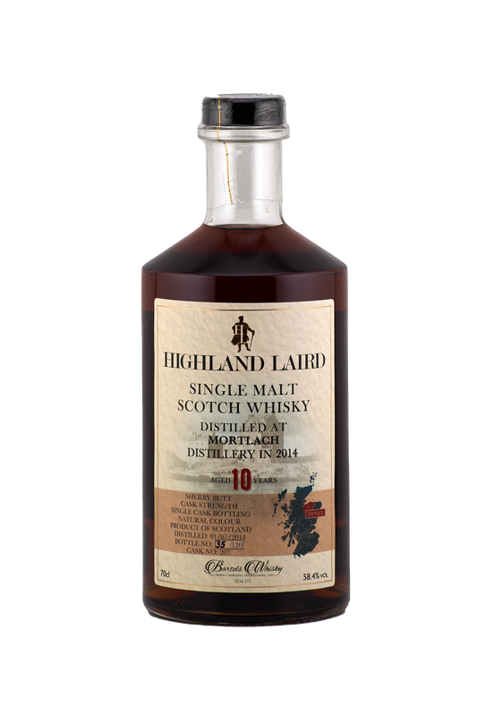 Highland Laird - 10 yo Mortlach, Sherry Butt Cask No. #207, 58.4% Alc/Vol, 700 ml