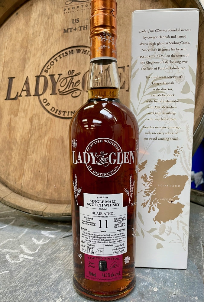 Lady of the Glen - 11 yo Blair Athol, Ex-Amontillado Finish Cask #303402, 54.7% Alc/Vol, 700 ml