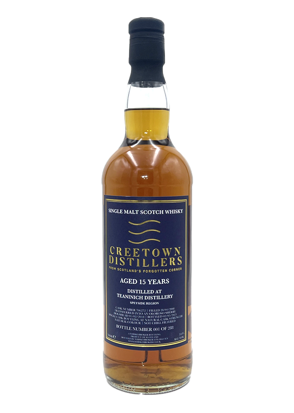 Creetown - 15yo Teaninich Single Malt Scotch Whisky, Finished in an Oloroso Sherry Hogshead, Cask No. #706272, 53.0% Alc/Vol, 700 ml