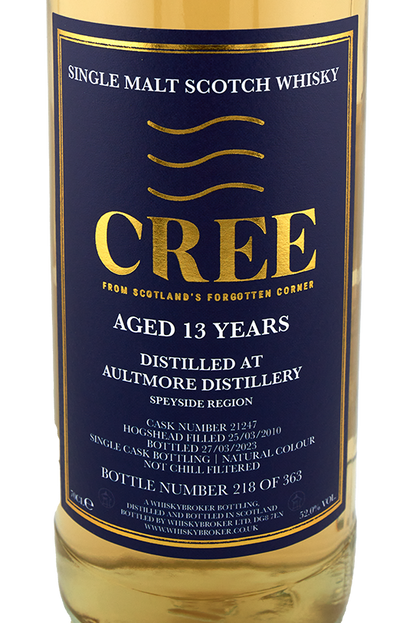 Cree - 13 yo Aultmore, Hogshead Cask # 21247, 52.0% Alc/Vol, 700 ml