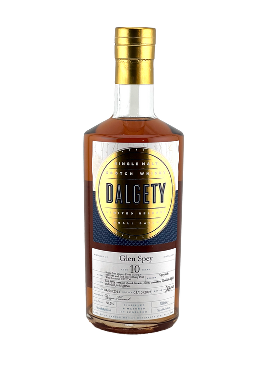 Dalgety - 10yo Glen Spey, Super and Ruby Port Wine Barriques, Cask No. #s 802485 and 802030, 50.2% Alc/Vol, 700ml