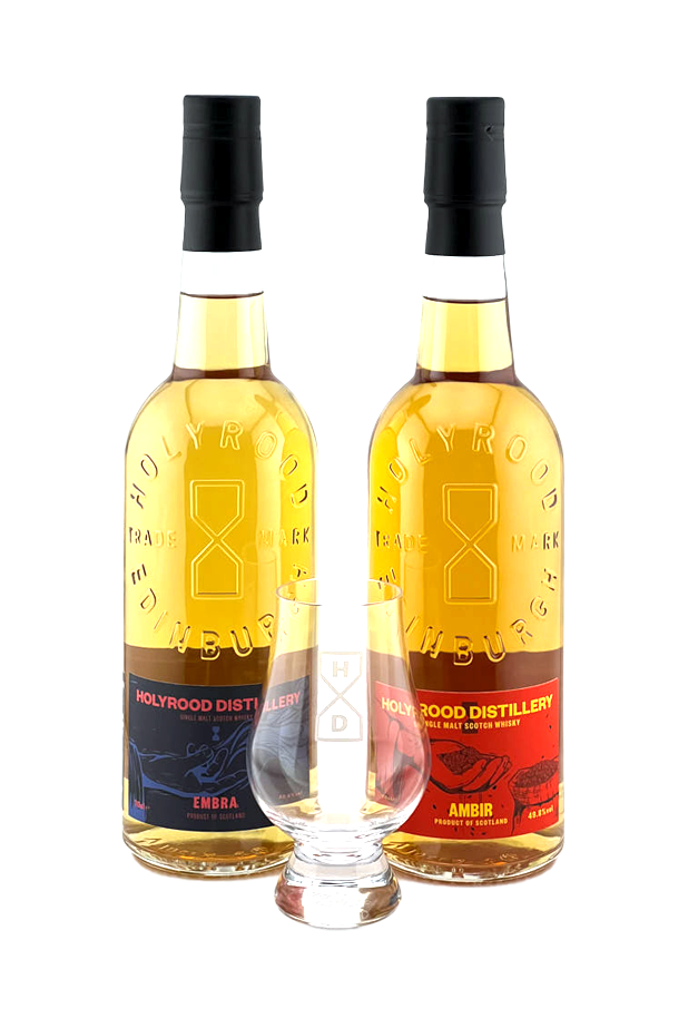 Holyrood Distillery - Embra and Ambir Bundle with FREE Holyrood Branded Glencairn Glass