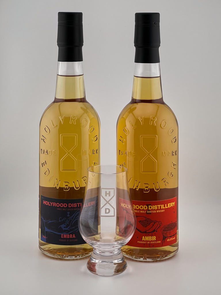 Holyrood Distillery - Embra and Ambir Bundle with FREE Holyrood Branded Glencairn Glass