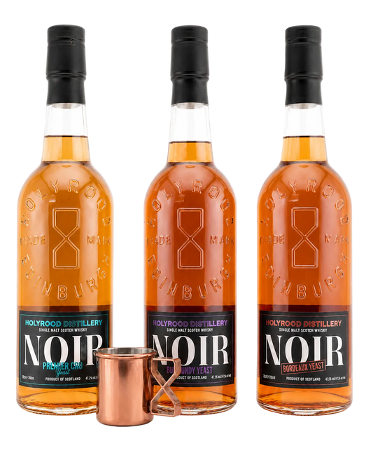Holyrood Distillery - Noir Trilogie Bundle with FREE Holyrood Branded Jigger Glass