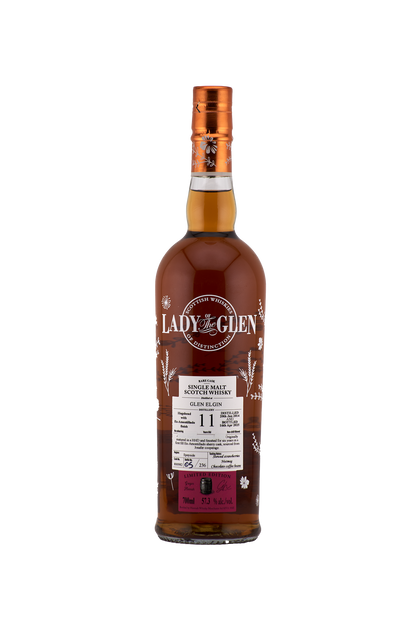 Lady of the Glen - 11 yo Glen Elgin, Amontillado Finish Cask #800982, 57.3% Alc/Vol, 700 ml