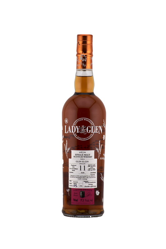 Lady of the Glen - 11 yo Glen Elgin, Amontillado Finish Cask #800982, 57.3% Alc/Vol, 700 ml