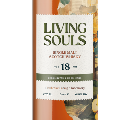 Living Souls - 18 yr Ledaig & Tobermory Single Malt Scotch, 41% Alc/Vol, 700 ml
