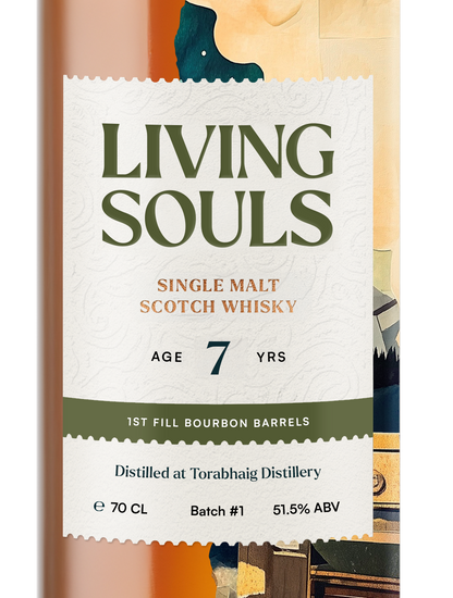 Living Souls - 7 yr Torabhaig, First Fill Bourbon, 51.5% Alc/Vol, 700 ml