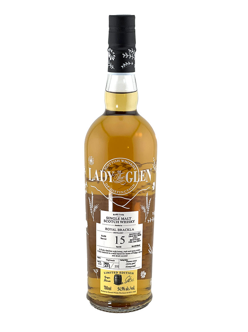 Lady of the Glen - 15 yo Royal Brackla, Refill Bourbon Barrel, Cask No. # 6787, 54.9% Alc/Vol, 700ml