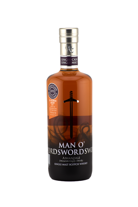 Annandale Distillery - Man O'Sword (peated), Oloroso Sherry Butt #755, 59.6% Alc/Vol, 700 ml