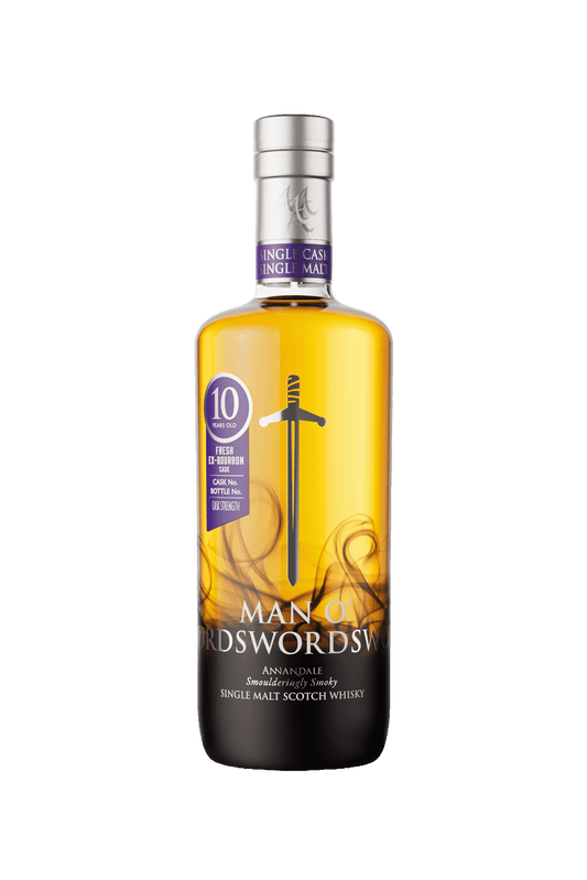Annandale Distillery - 10 yo Man O'Sword (peated), Fresh Ex-Bourbon Cask #621, 58.7% Alc/Vol, 700 ml