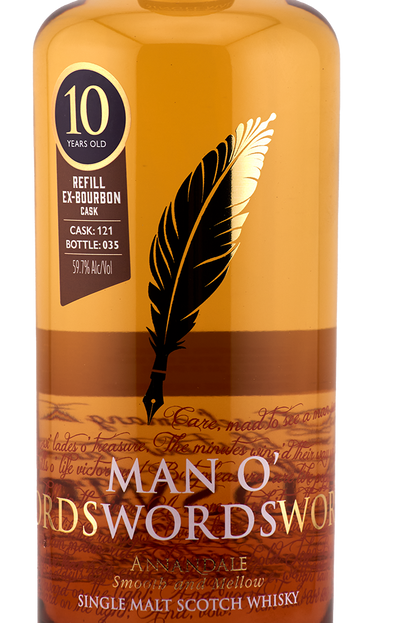 Annandale Distillery - 10 yo Man O'Words, Refill Ex-Bourbon Cask #121, 59.7% Alc/Vol, 700 ml