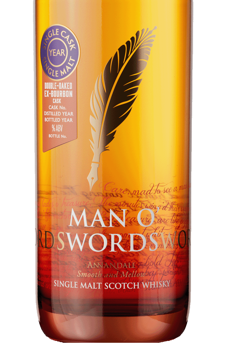 Annandale Distillery - Man O'Words, Double Oaked Ex-Bourbon Cask #553, 60.3% Alc/Vol, 700 ml