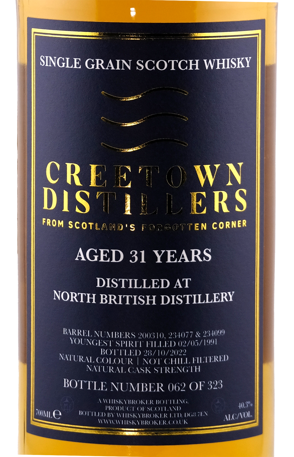 Creetown - 31yo North British Single Grain Scotch Whisky, 40.3% Alc/Vol, 700 ml