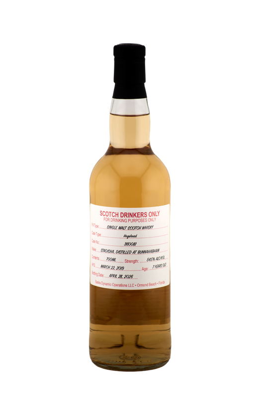 Scotch Drinkers Only - 7 yo Staoisha (Peated Bunnahabhain)