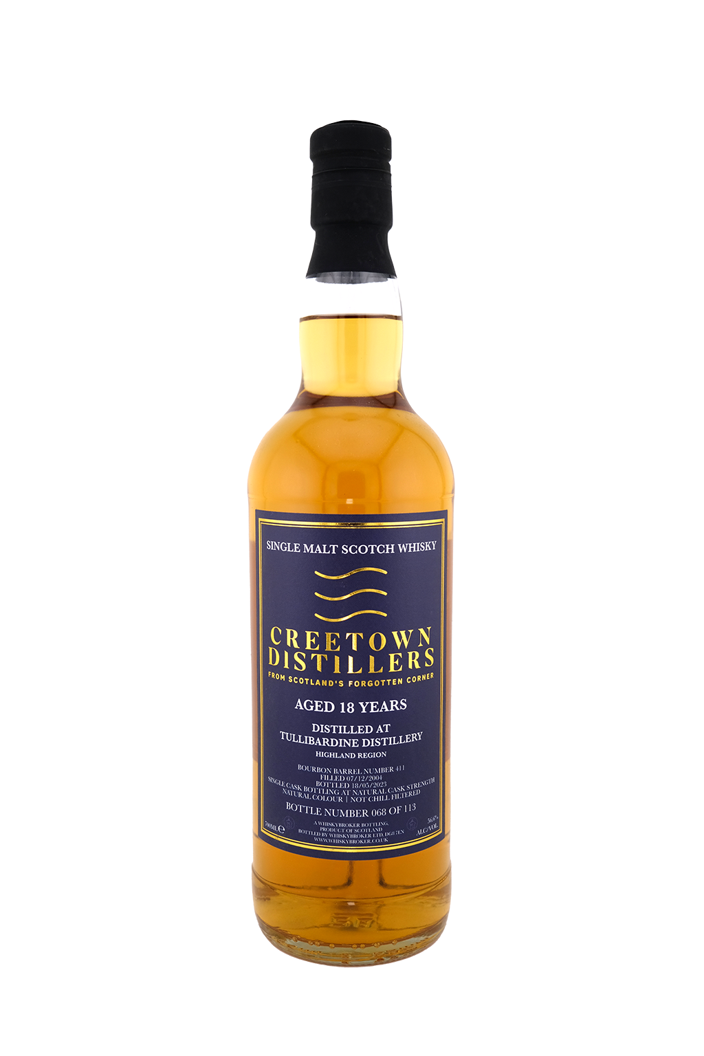 Creetown - 18yo Tullibardine Single Malt Scotch Whisky, Cask No. #411, 56.6% Alc/Vol, 700 ml