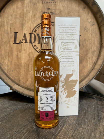 Lady of the Glen - 9 yo Deanston, Refill Ex-PX Octave Finish Cask #301293A, 58.5% Alc/Vol, 700 ml
